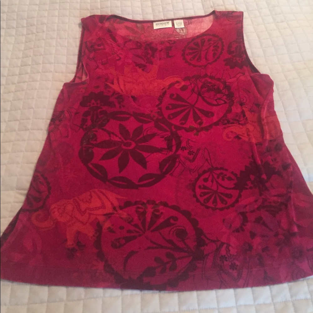 Chicos travelers sleeveless shirt