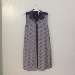 Blue & white patterned dress from H&M size 2