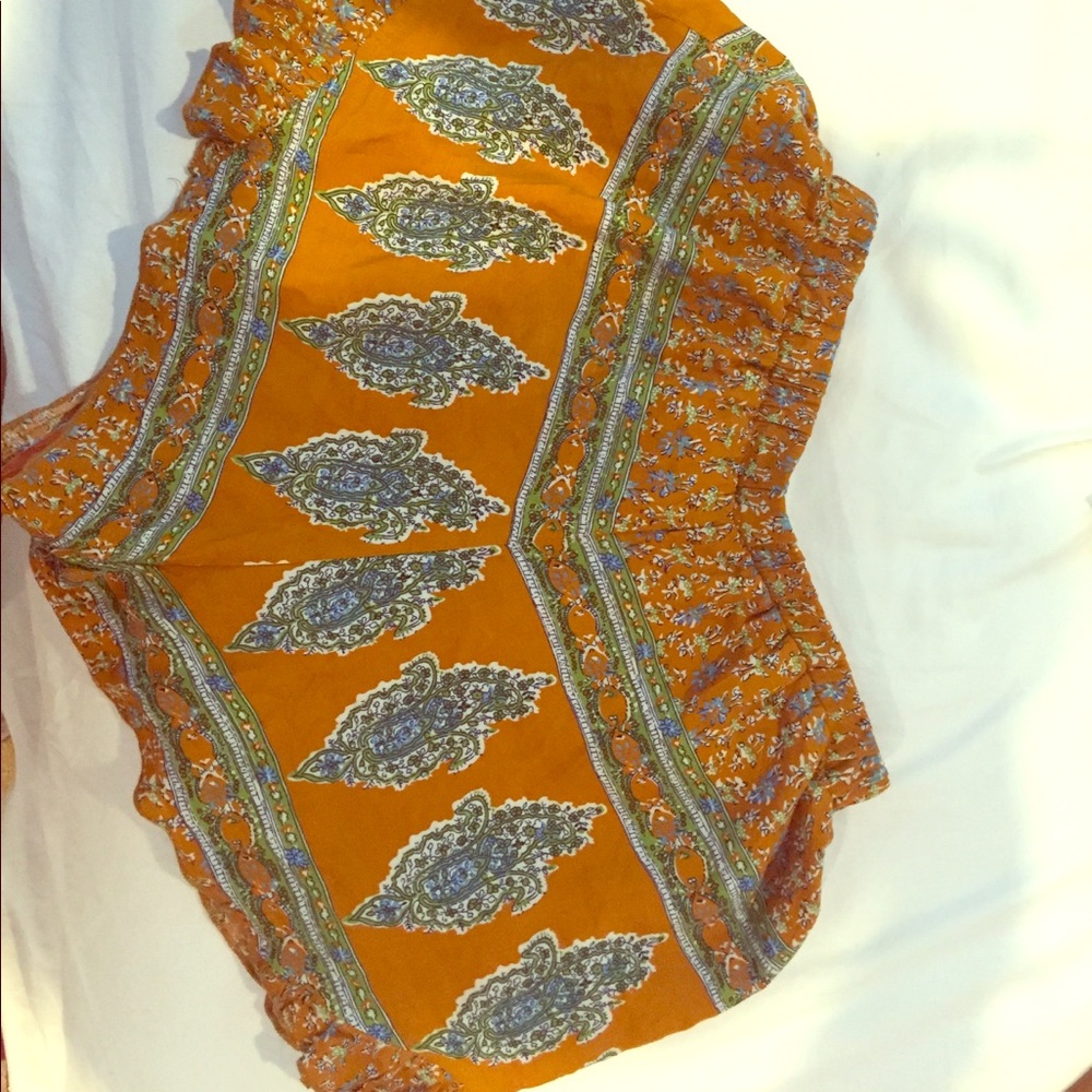 Indian Print Boho Shorts