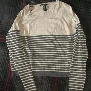 Beige Thin Sweater Crop Top