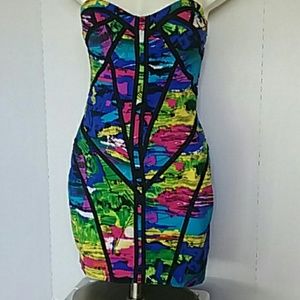 SALE!! Strapless  Brushstrokes Dress