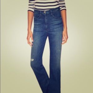 High rise bootcut jeans