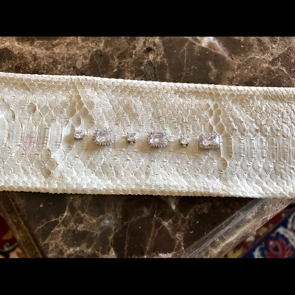 Authentic Crocodile Bracelet with Crystals