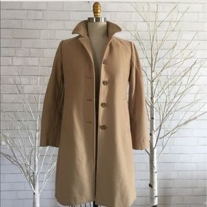 Banana Republic XS camel Wool Fitted Coat