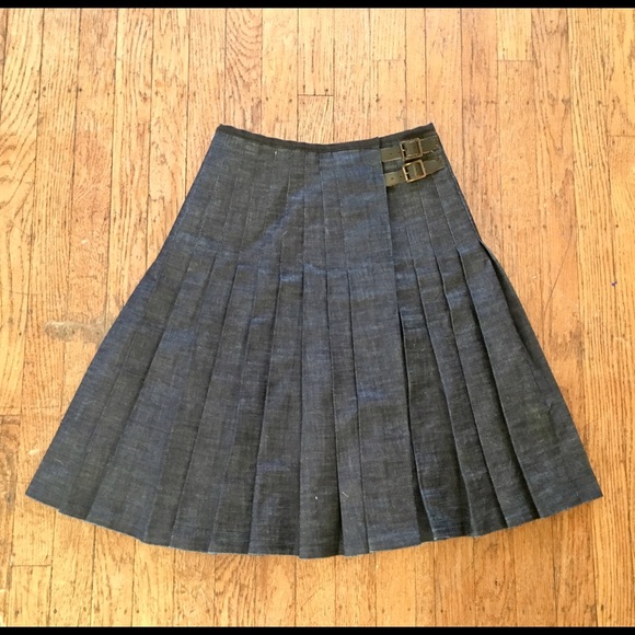 JW Anderson x Topshop long denim pleated skirt - Picture 2 of 3