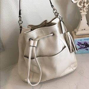 Leather coach purse