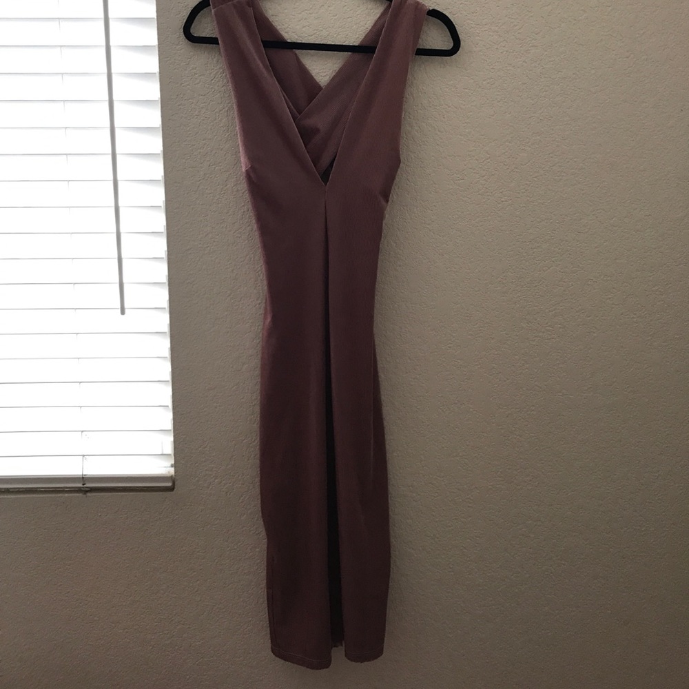 Nasty Gal Blush Bodycon Midi Dress Brand New!