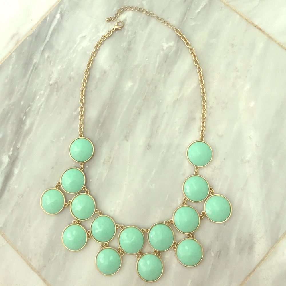 Mint green necklace