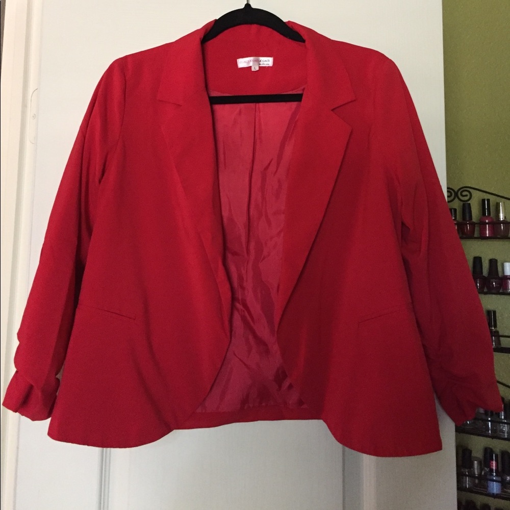 Red A'gaci blazer