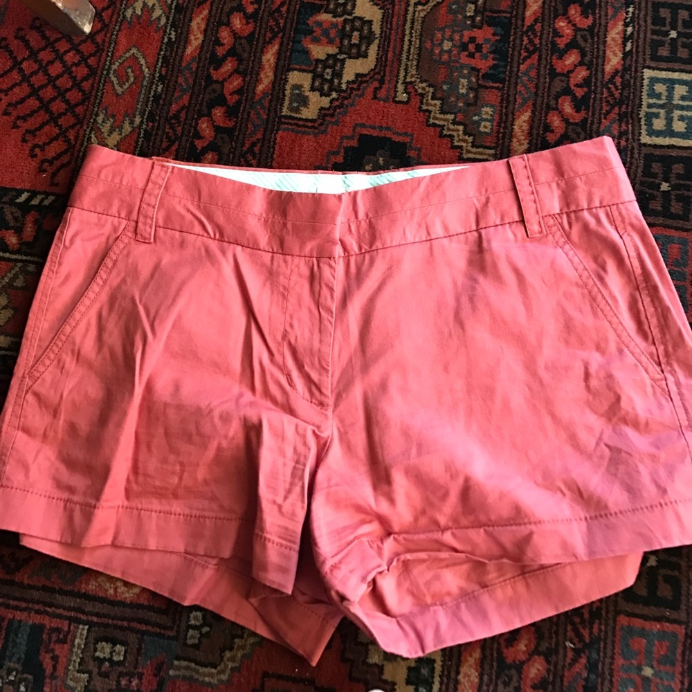 Jcrew orange burandy shorts