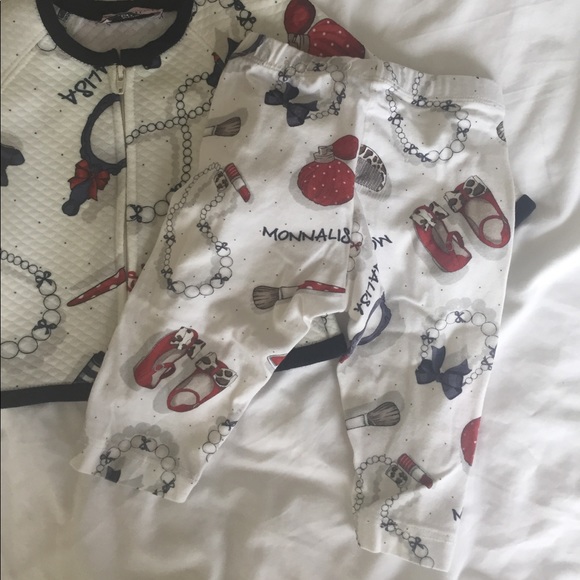 Monnalisa Bebe Italy 3 piece outfit 6 months - Picture 3 of 4
