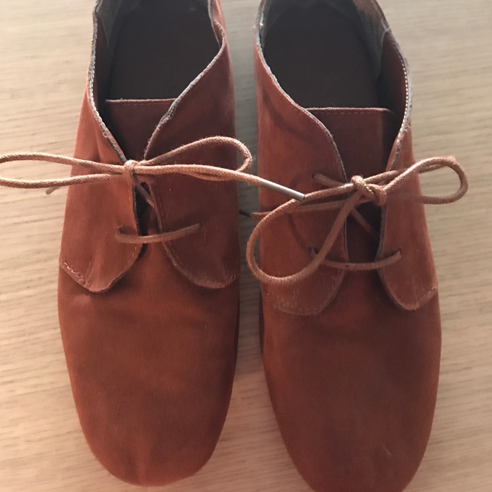 Burnt Orange Oxfords
