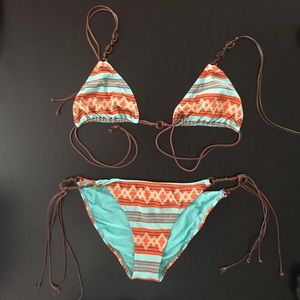 Aztec print bikini
