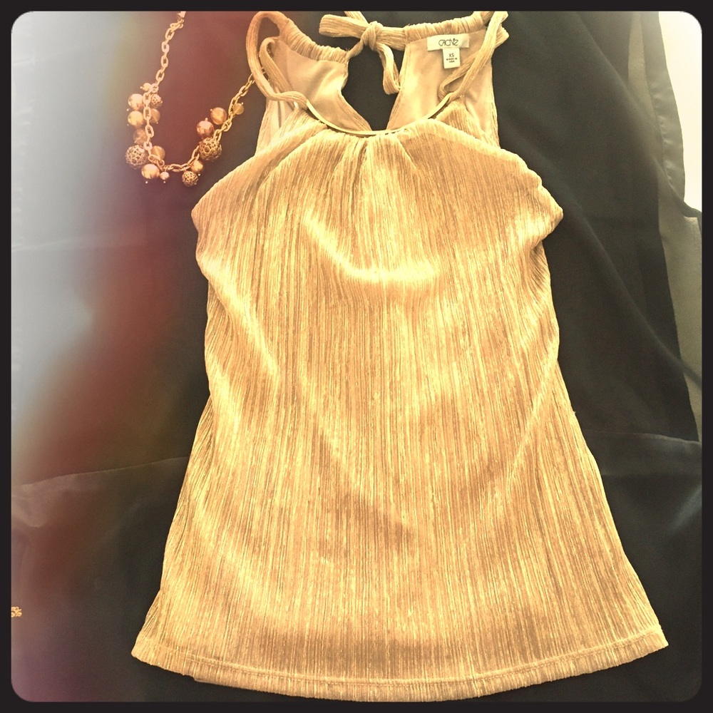 Cache Gold Top Size XS