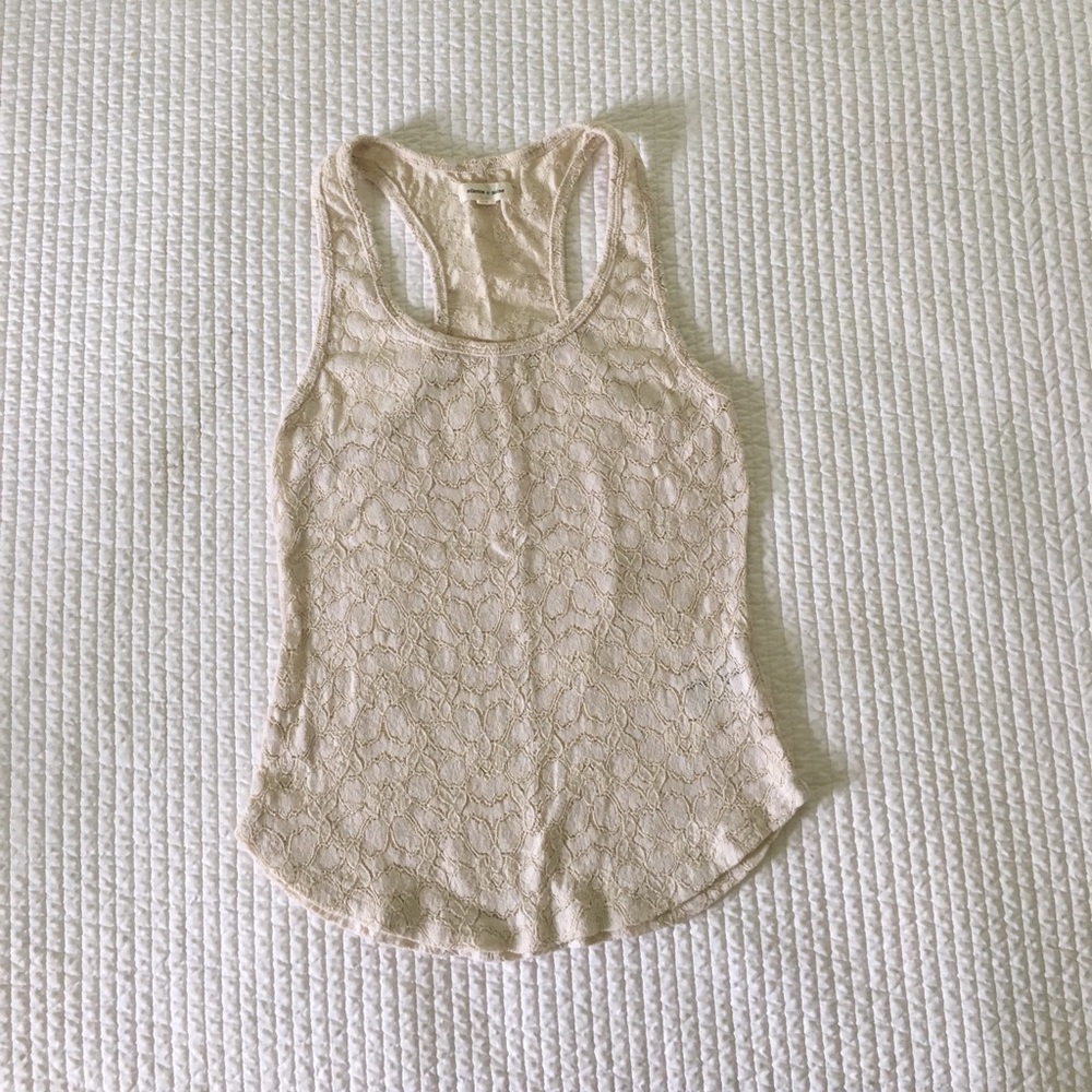 Silence + noise lace tank top
