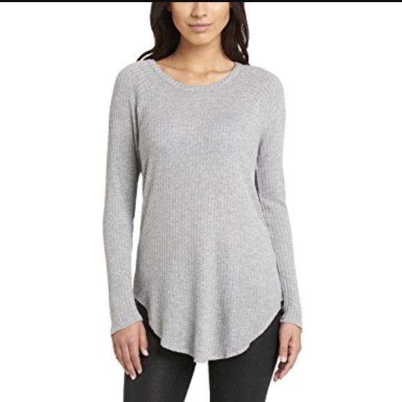 chasor Tops - Grey long sleeve thermal top