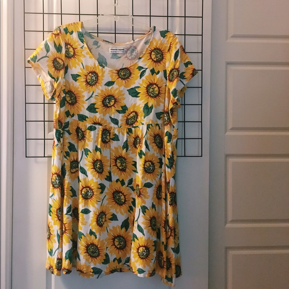 American Apparel Sunflower Babydoll Dress
