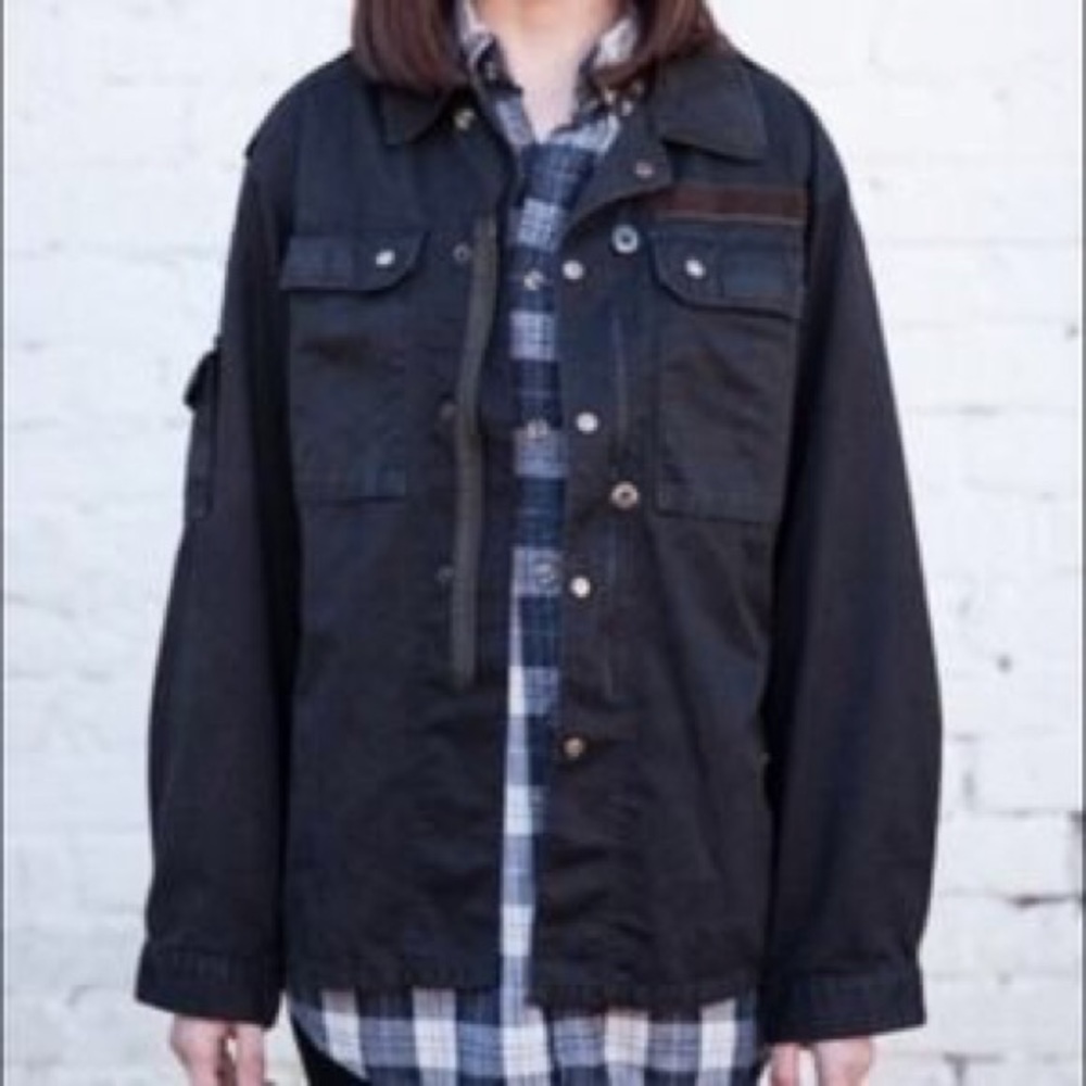 Brandy Melville black military jacket