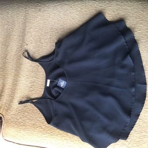 Hollister black flowy tank top