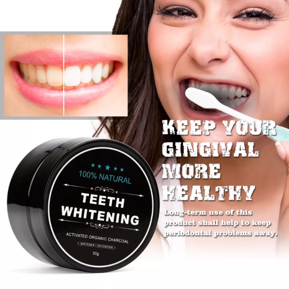 Teeth whitening organic charcoal