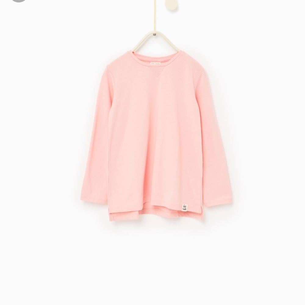 Plain pink long sleeve top never worn
