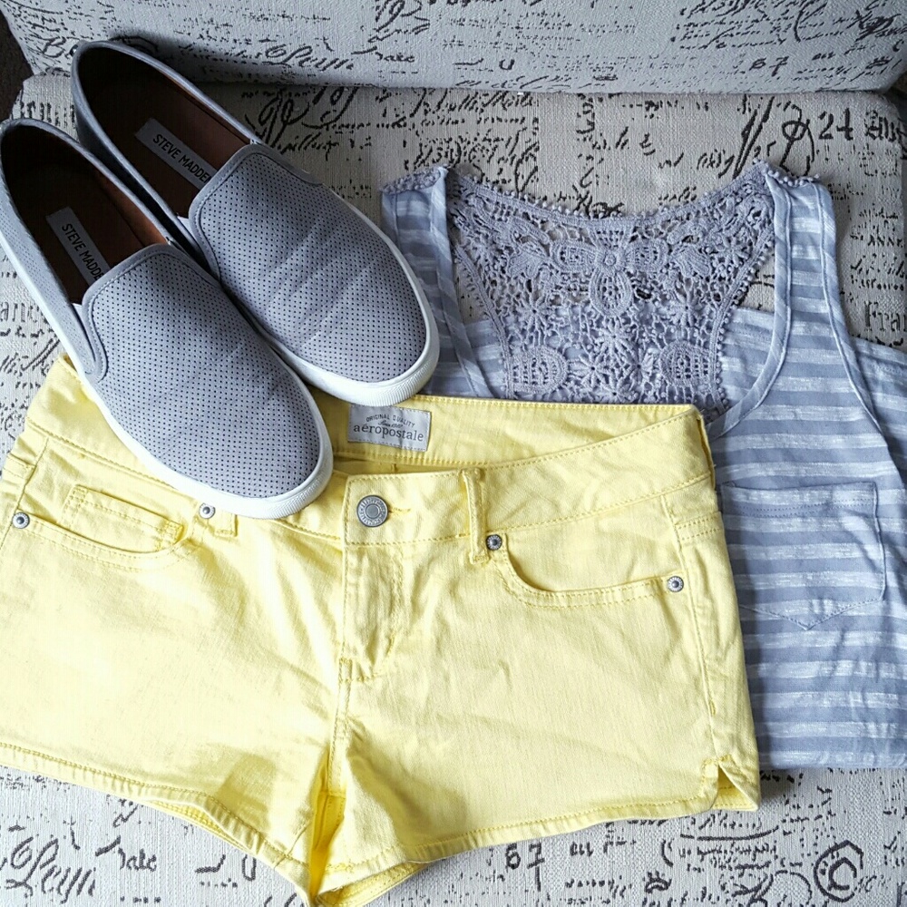 NWOT Yellow Denim Shorts