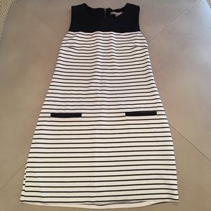 Black and White Striped Dress