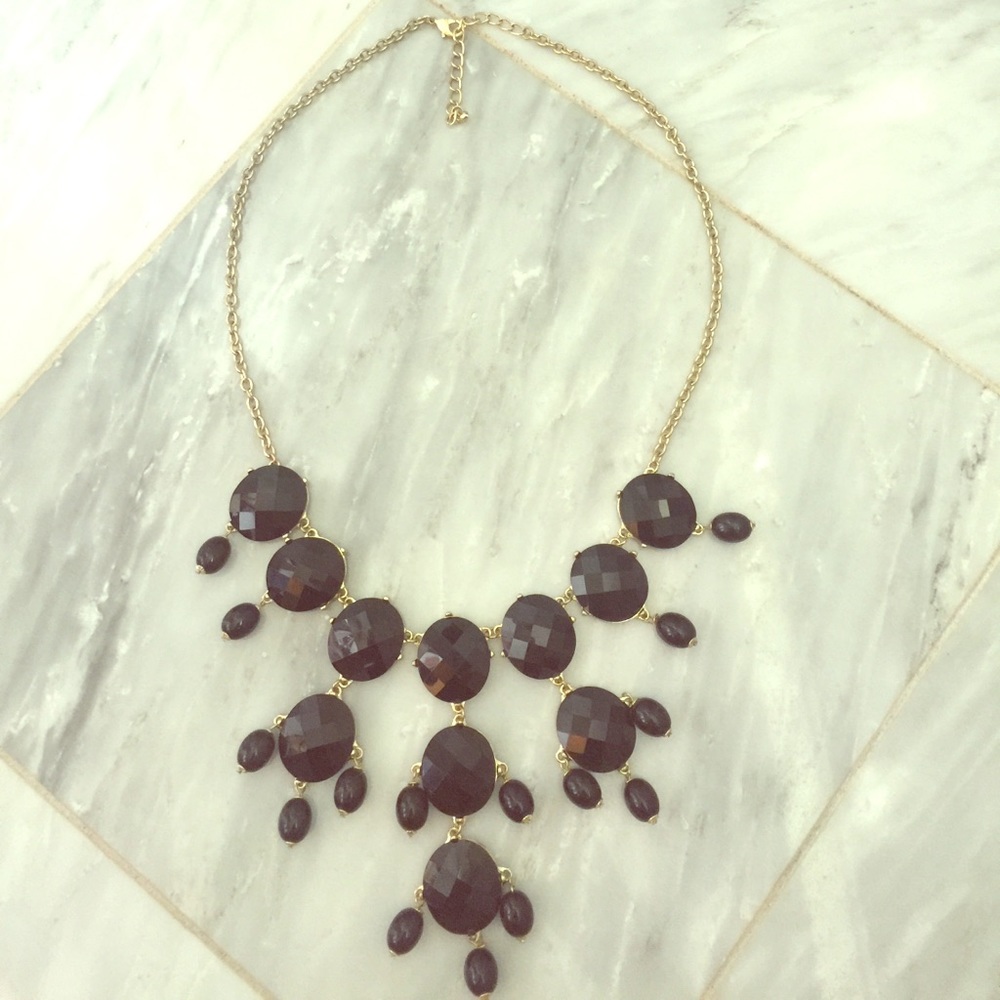 Black statement necklace