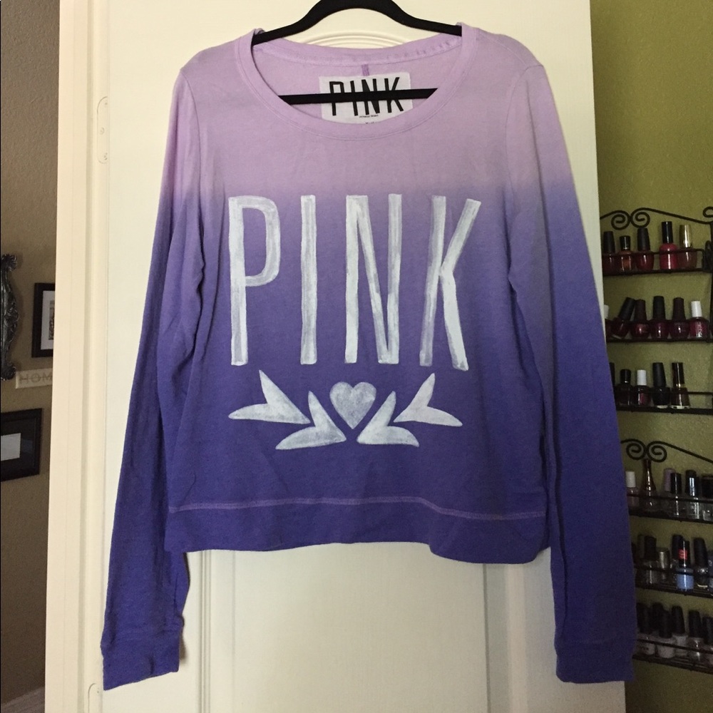 Purple ombré light sweatshirt