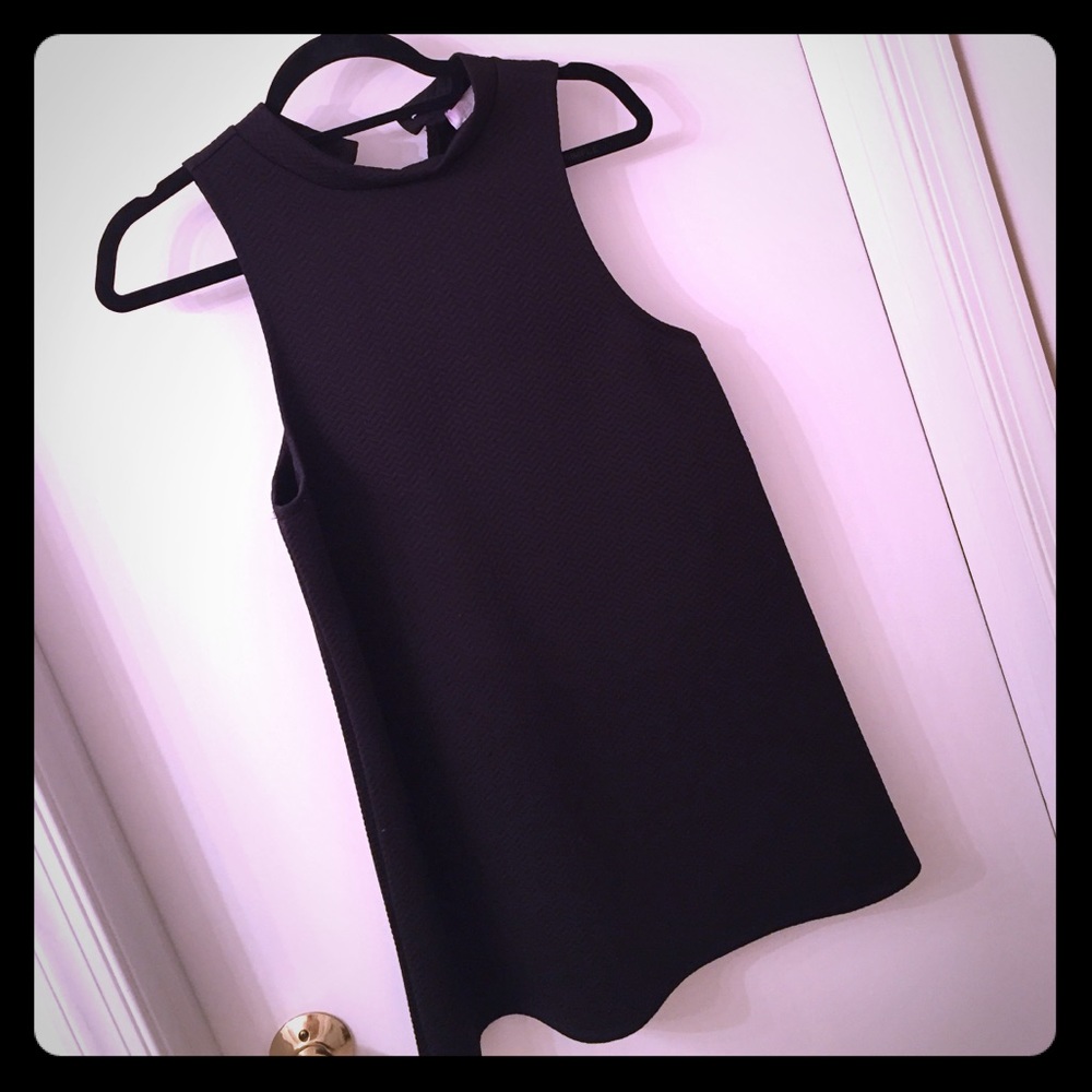 Cooperative Black High Neck Tunic Top - Size M