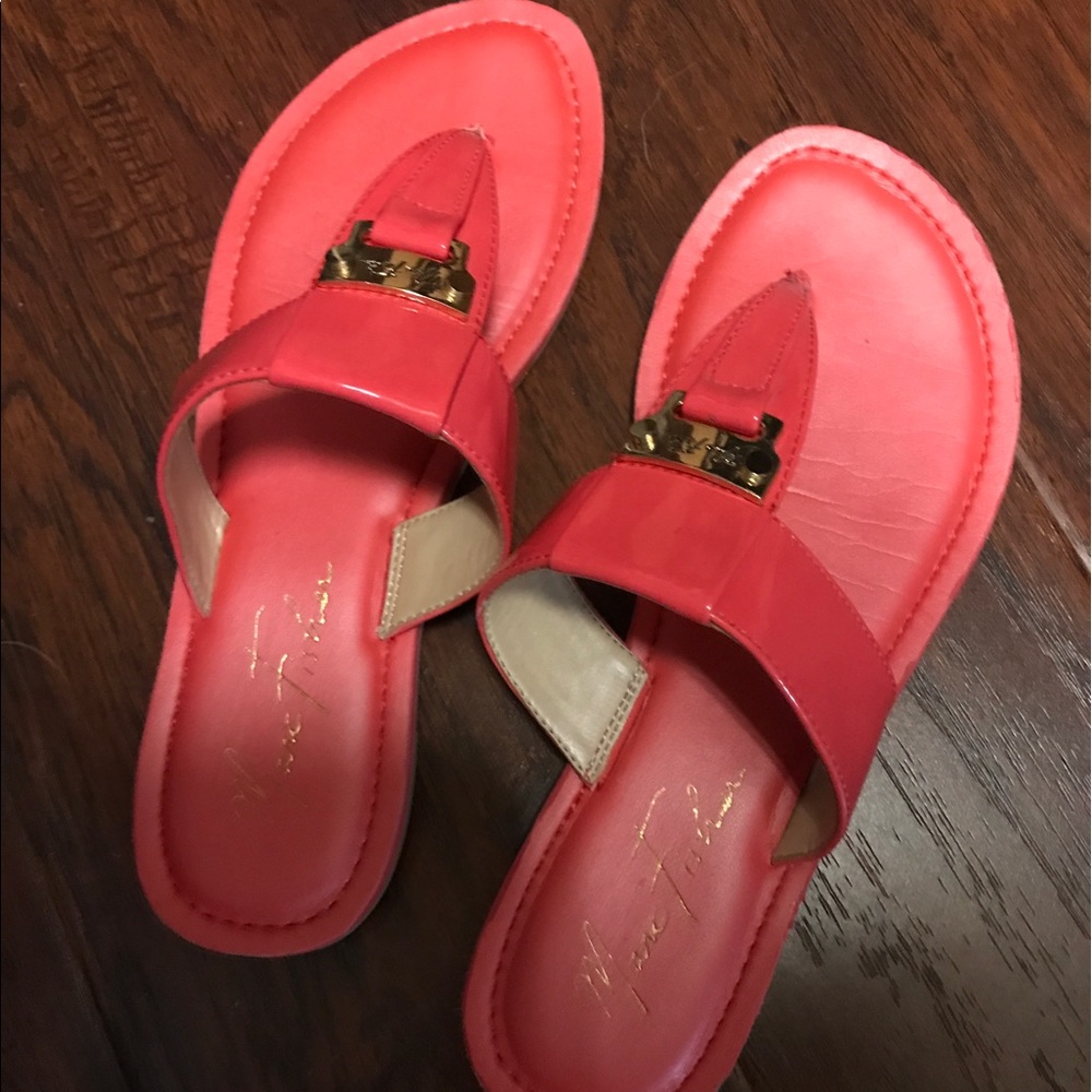 Marc Fischer coral sandals size 6
