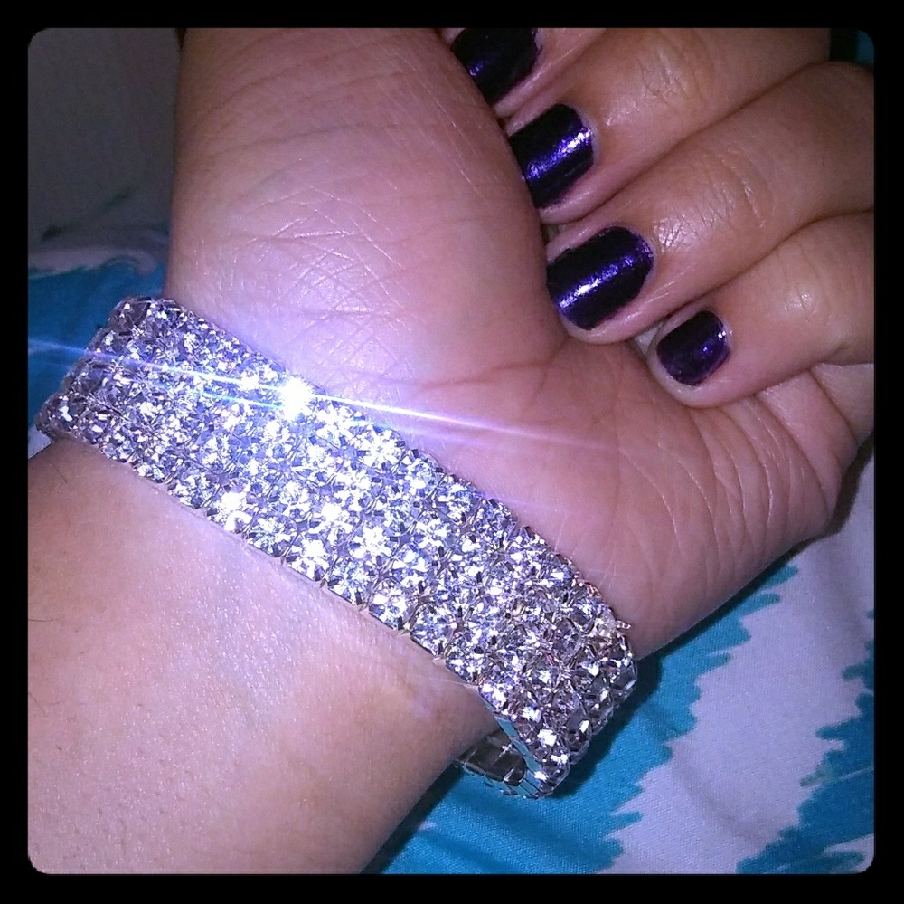 Silver Thick Braclet