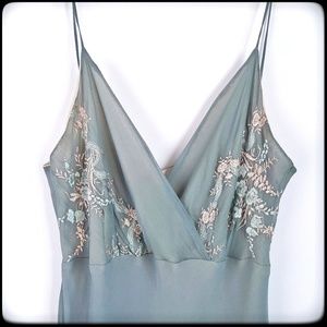 Silk chiffon bias cut dress