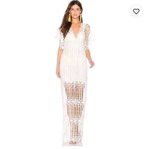 Free People Night Whispers Lace Maxi Dress