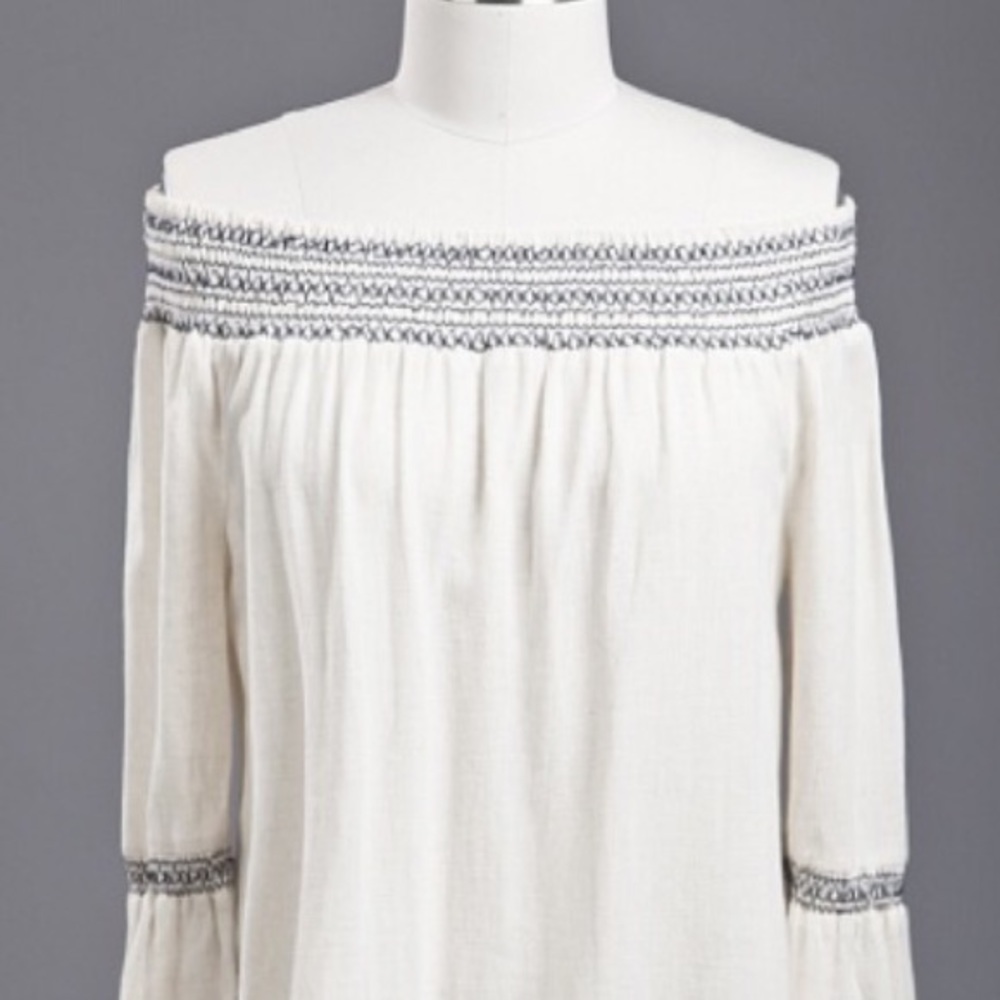 Off the shoulder plus sized top