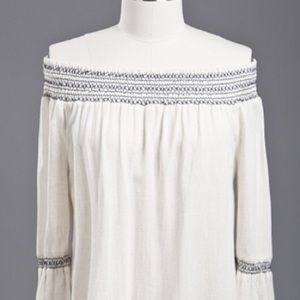 Off the shoulder plus sized top