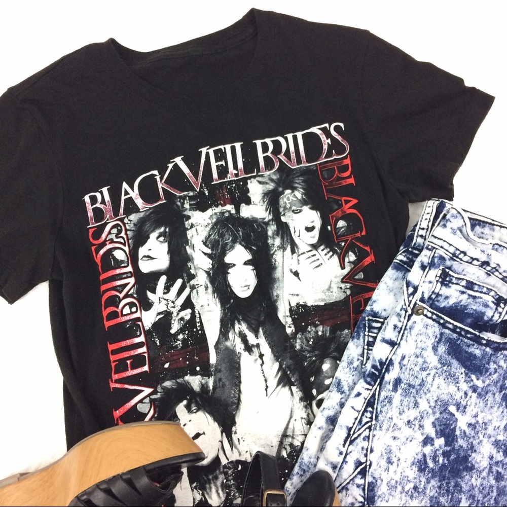 Black Veil Brides Band Shirt Gothic Rock Metal Emo