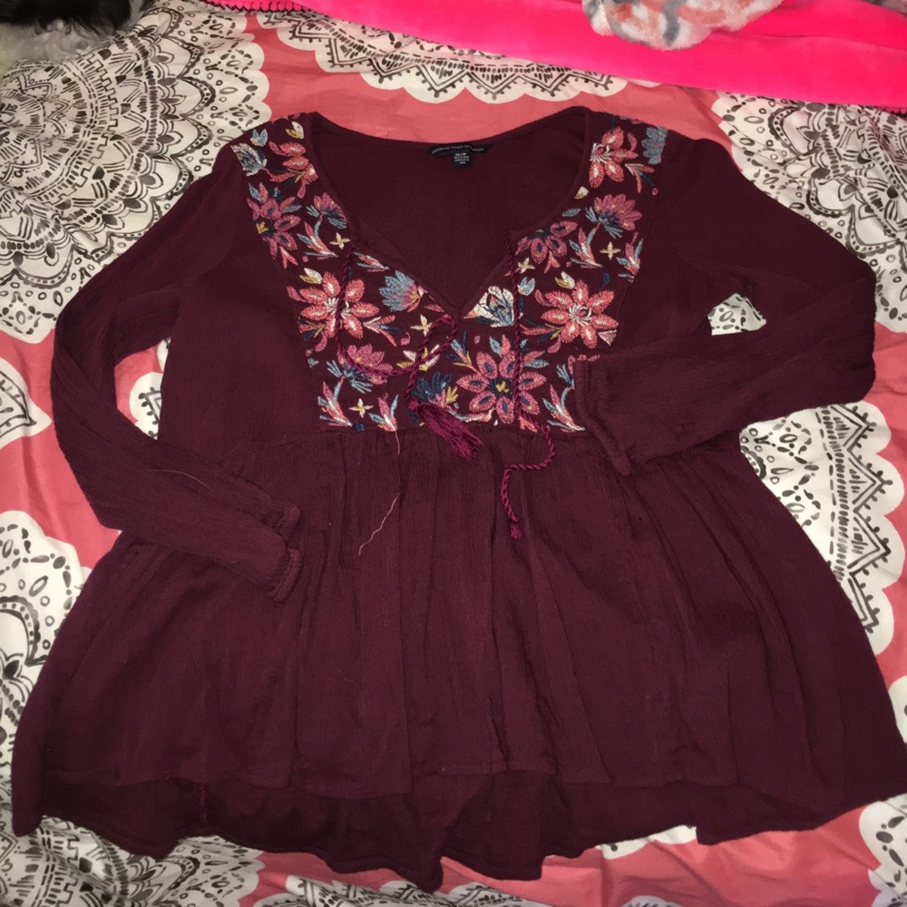 floral blouse
