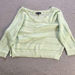 Mint cropped sweater!