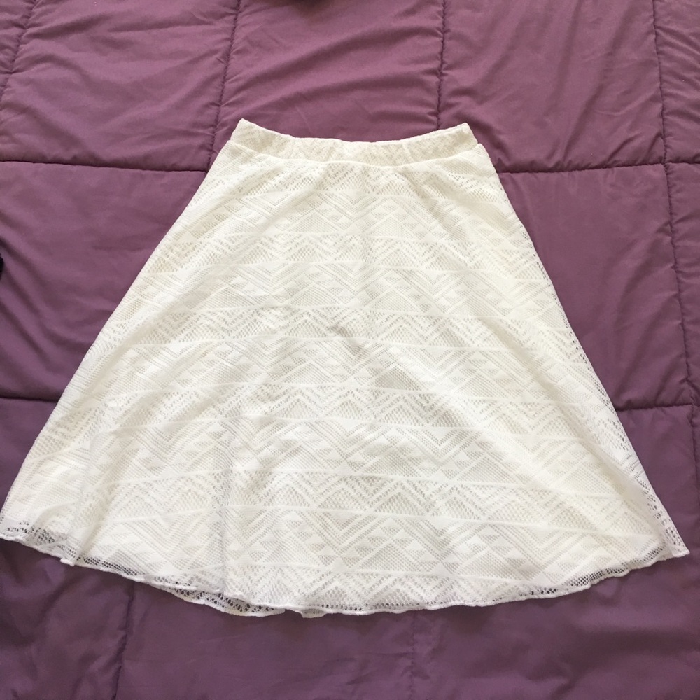White skirt