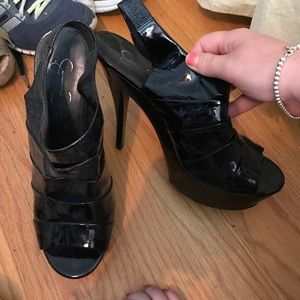 Jessica Simpson black heels