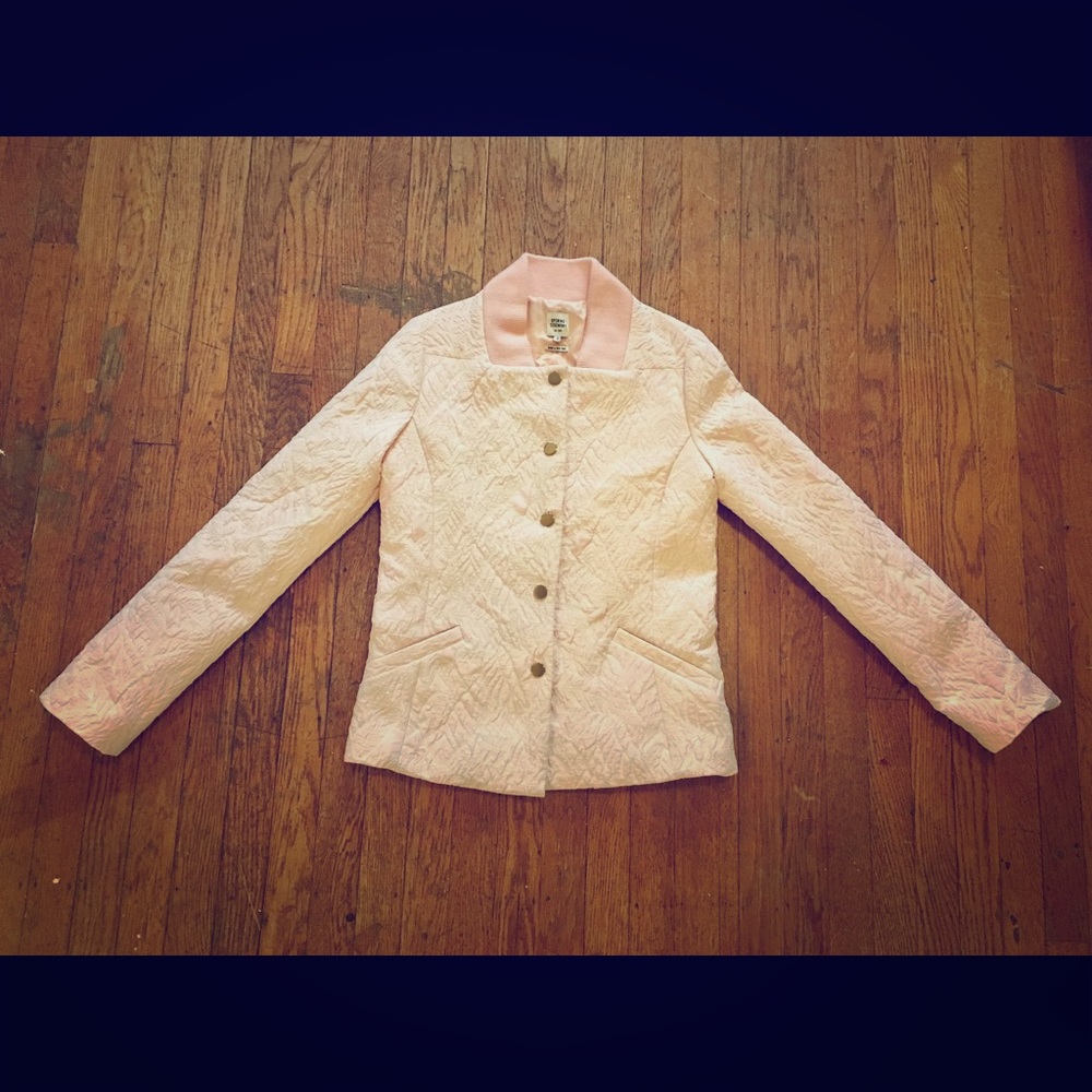 Opening ceremony pink brocade jacket