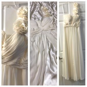 Long ivory dress