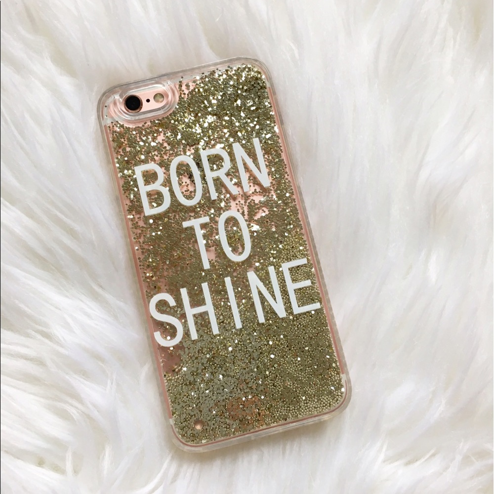 Born to Shine ✨Glitter iPhone Case - Picture 2 of 6