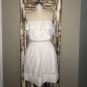 EXPRESS Cream/Gold Dress