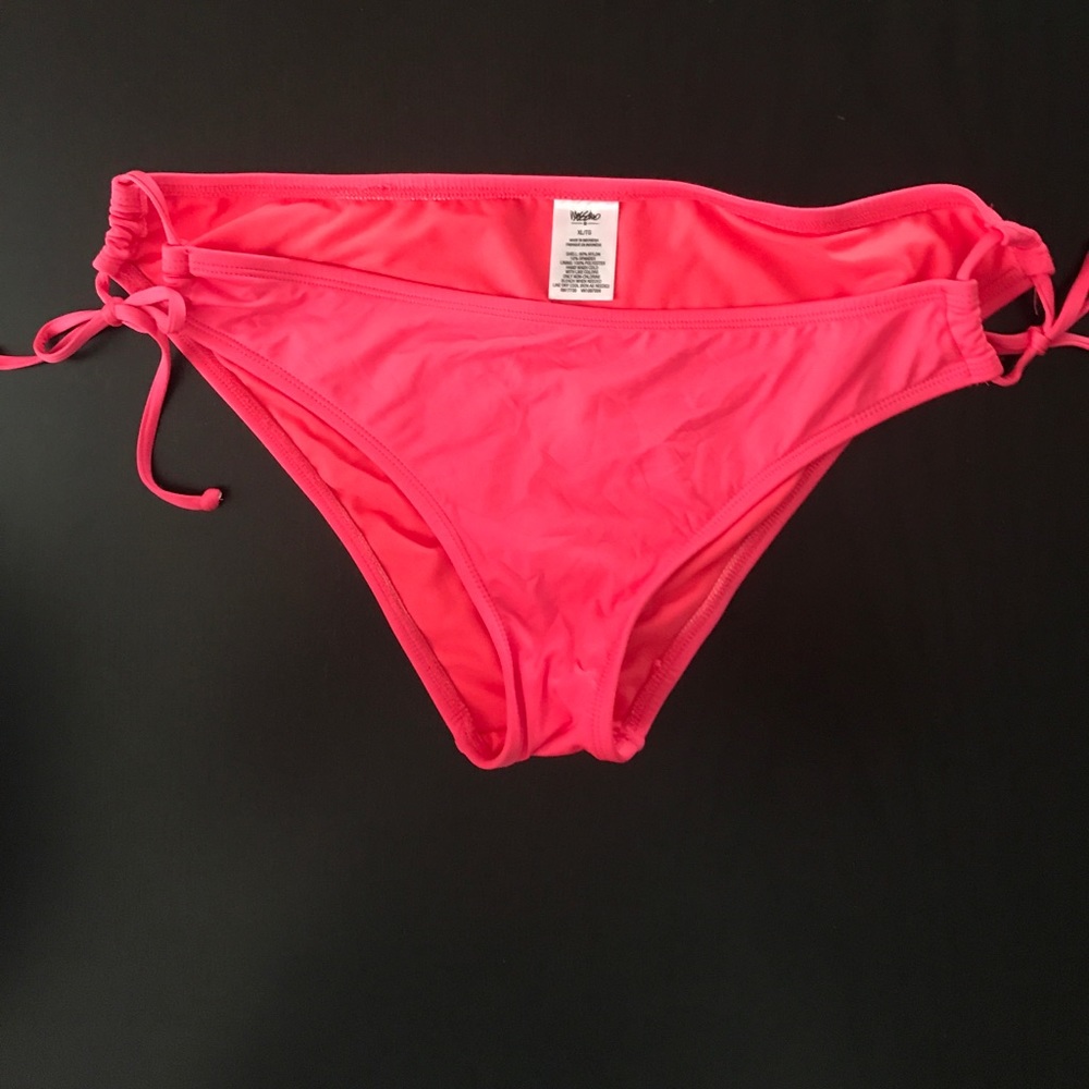 Bright coral bikini bottom