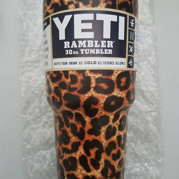 leopard yeti tumbler