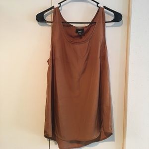 Cute burnt orange blouse!