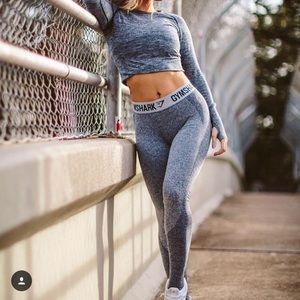 BRAND NEW Gymshark Flex leggings light grey