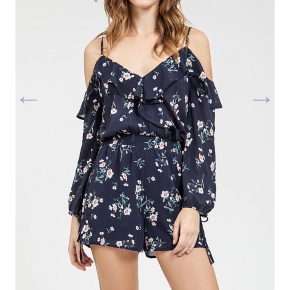 Navy blue romper